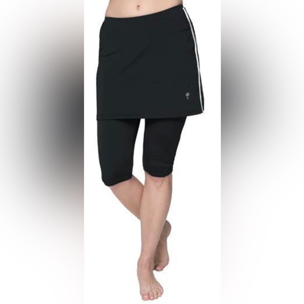 NWT HYDROCHIC AMPHI SPIRIT ATHLETIC SKIRTED CAPRIS 16" FOR SWIM AND SPORTS